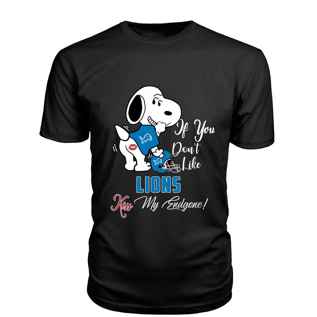 nfl detroit lions snoopy dog kiss my endgone shirt