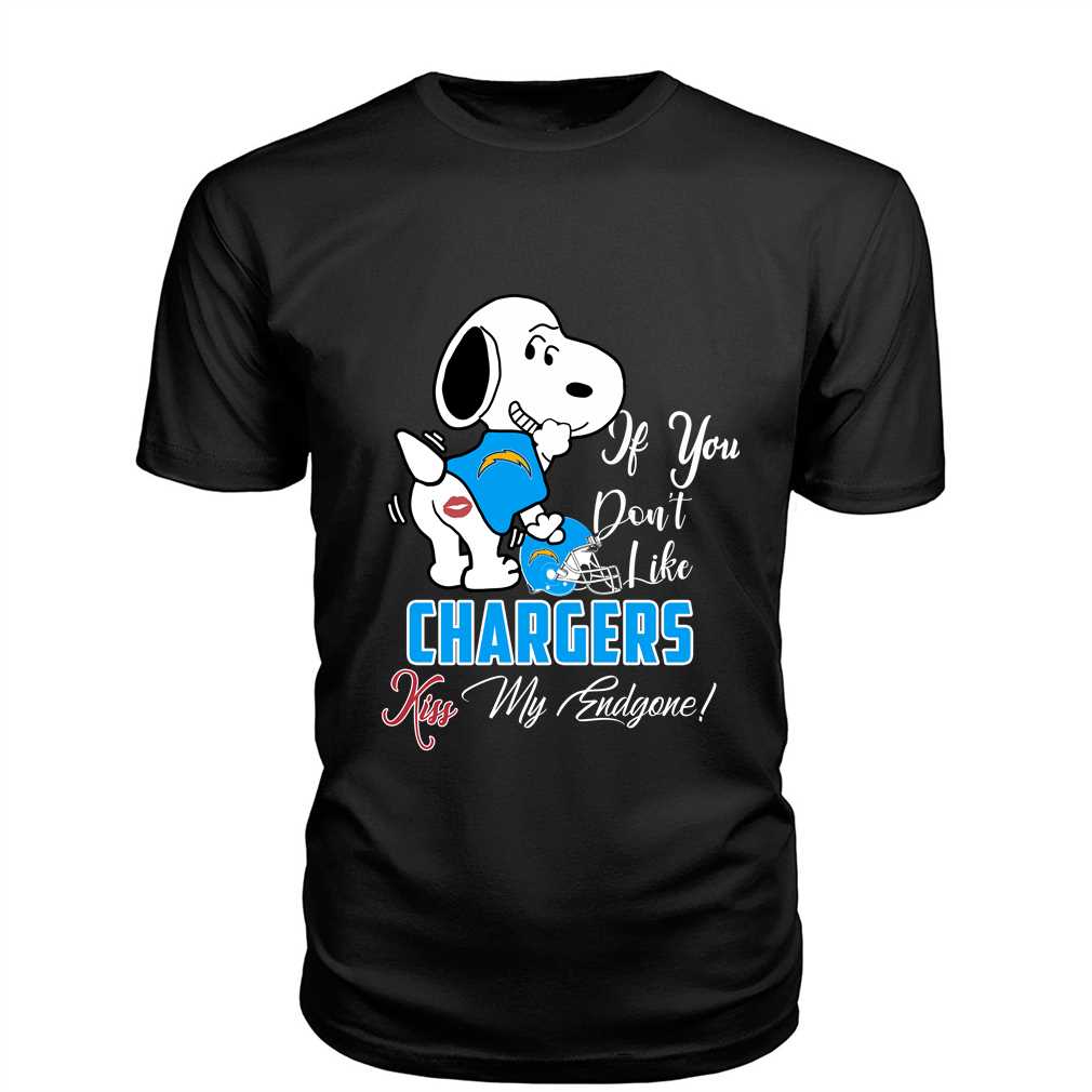 nfl los angeles chargers snoopy dog kiss my endgone shirt