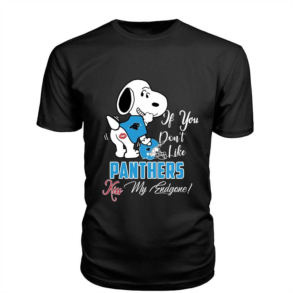 nfl carolina panthers snoopy dog kiss my endgone shirt