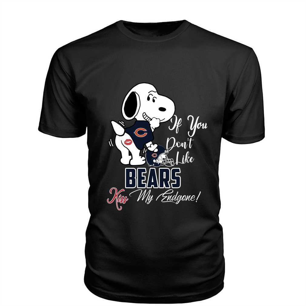 nfl chicago bears snoopy dog kiss my endgone shirt